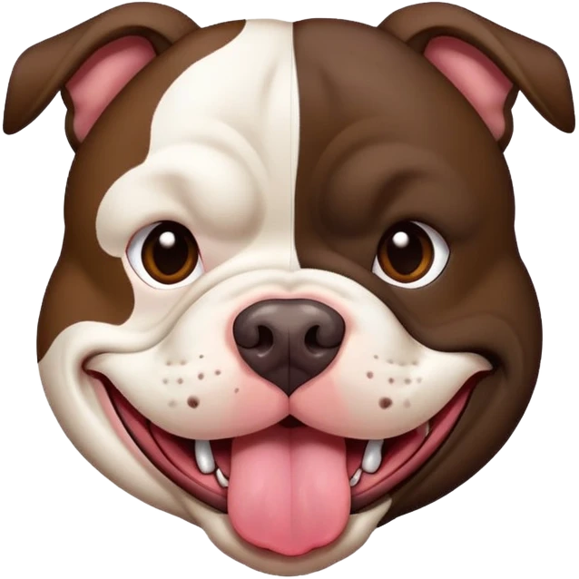 kkkiller-american-bully dark brown tongue out emoji