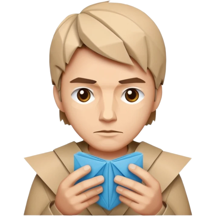 the man who does origami emoji