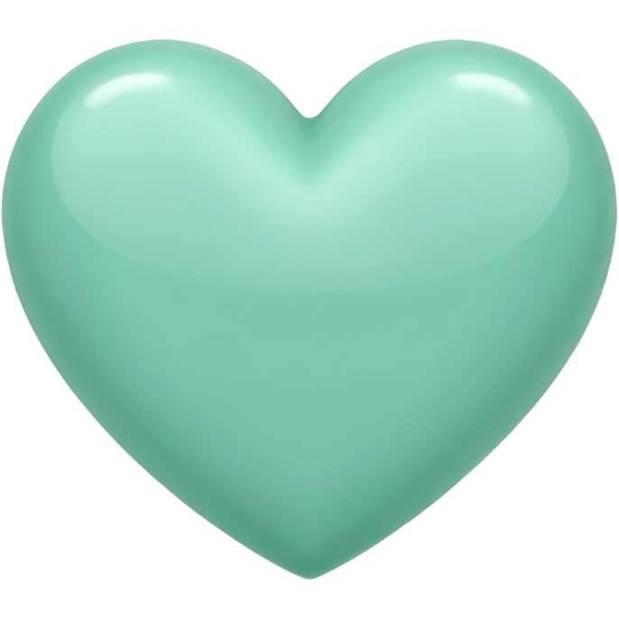 mint color heart emoji