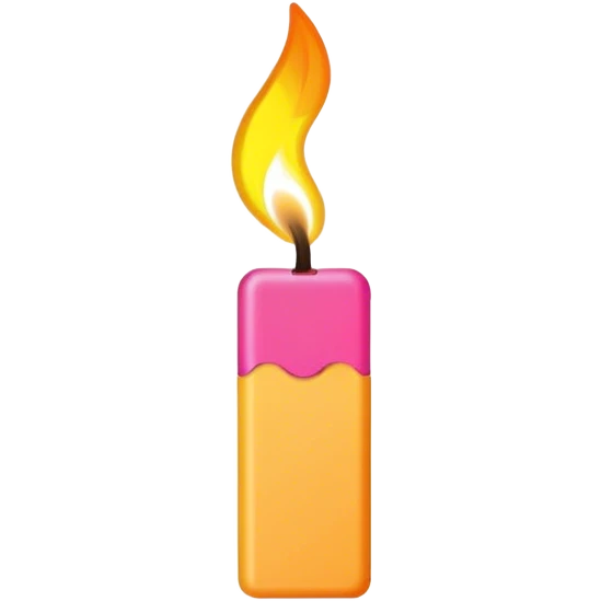 Neon safety match emoji