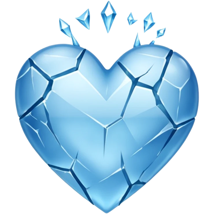 Corazon de hielo emoji