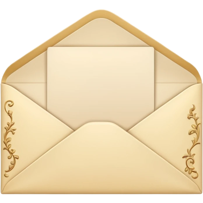 Cream-colored romantic Letter Envelope  emoji