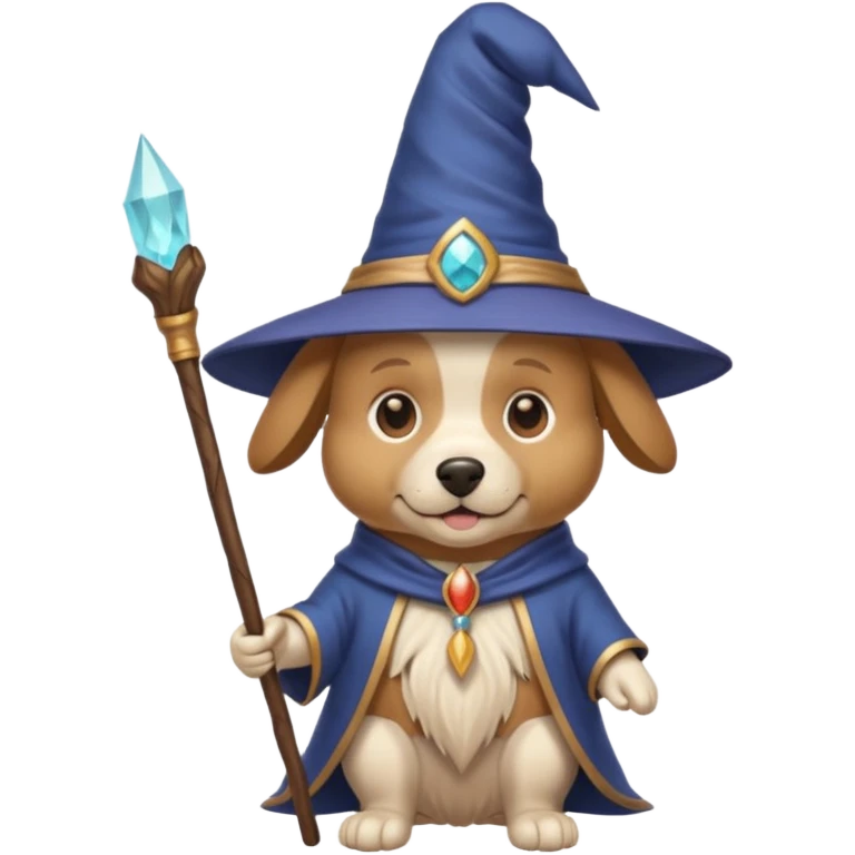 Dog wizard emoji