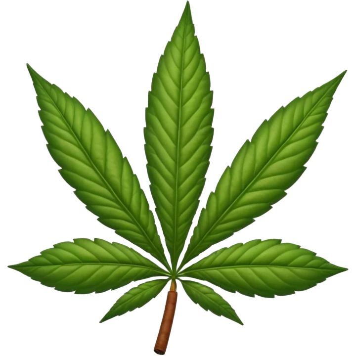 marijuana leaf with cigar emoji