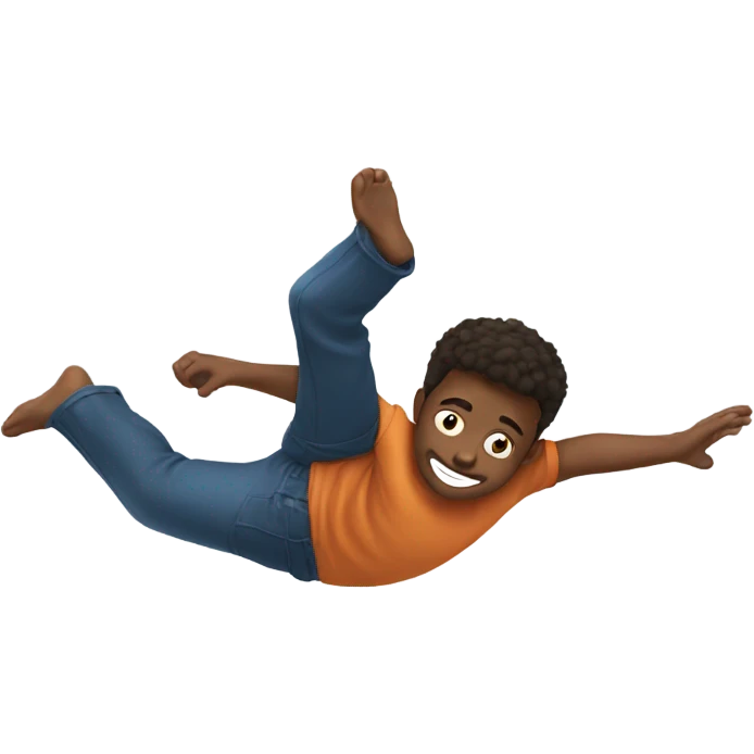 boy doing a backflip emoji