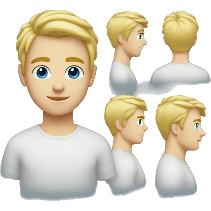 25 year old man blonde hair blue eyes  emoji