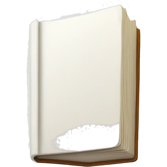 closed book, white cover emoji