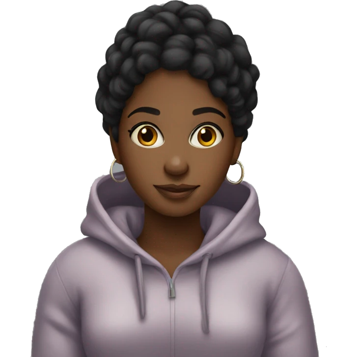 Cozy black girl emoji