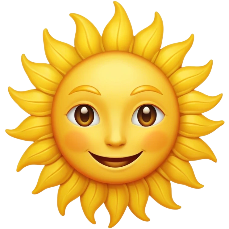 Sun smiling  emoji
