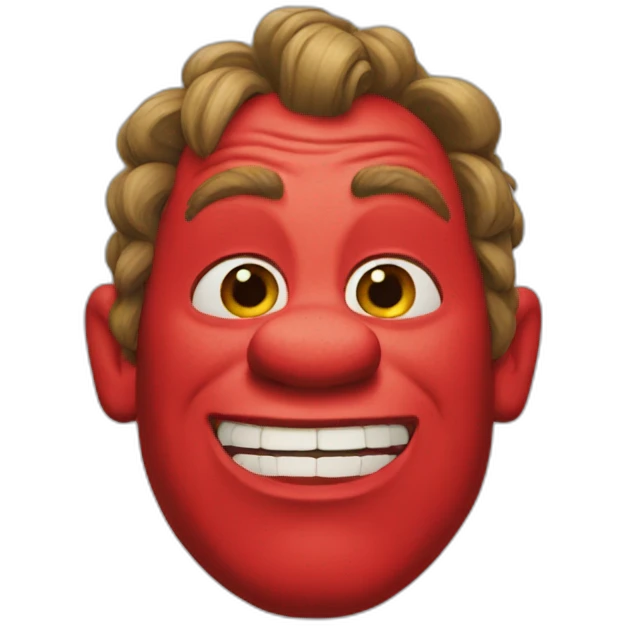 red-shrek emoji