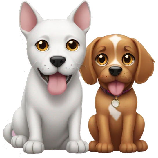 cat and dog emoji