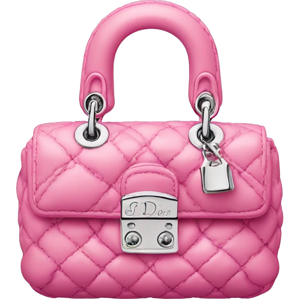 Pink mini miss Dior bag emoji