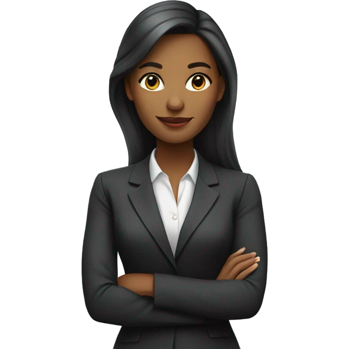 a young, elegant woman in a sophisticated business setting. 
  emoji