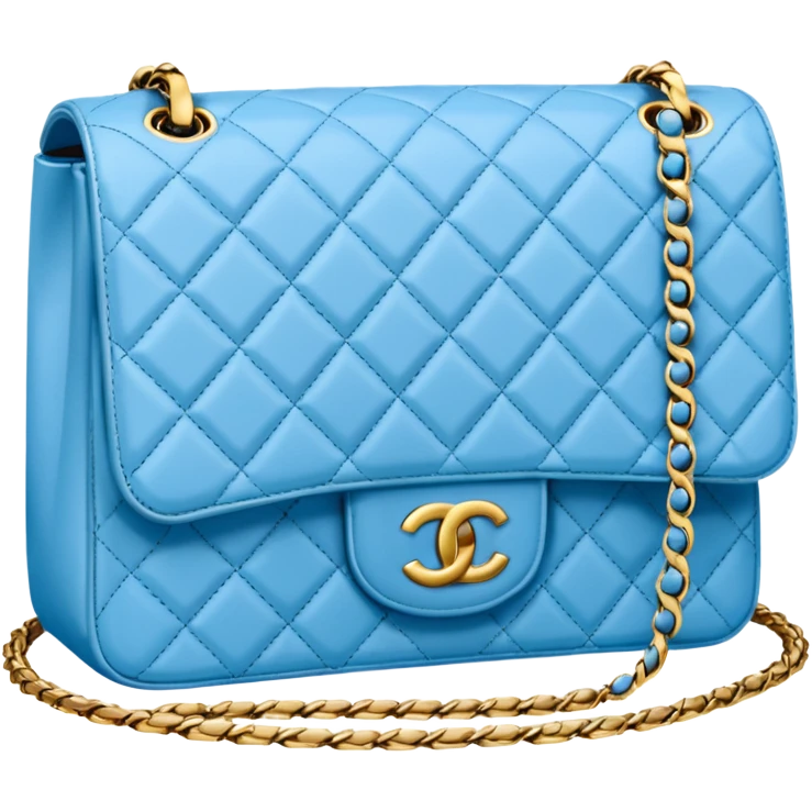 chanel bag sky blue emoji