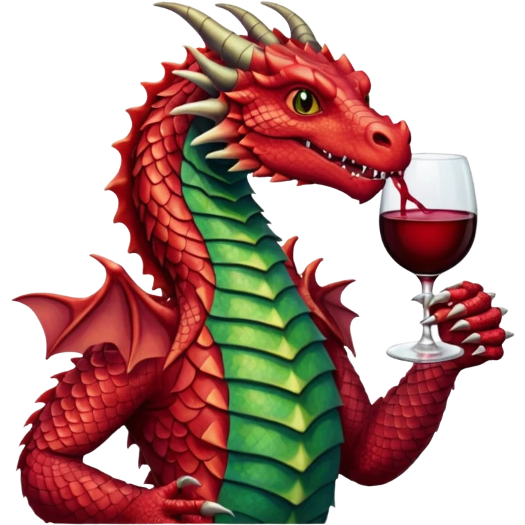 dragon holding a drink emoji