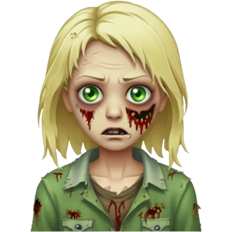 blonde zombie emoji