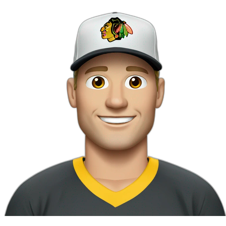 Jonathan Toews as beach bum emoji