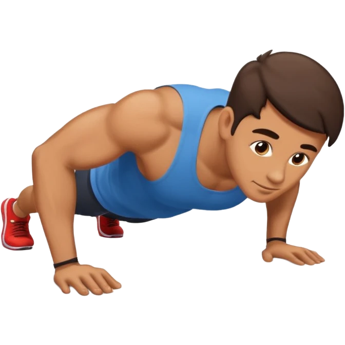 Man doing push-ups emoji