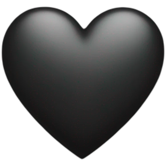 black heart emoji