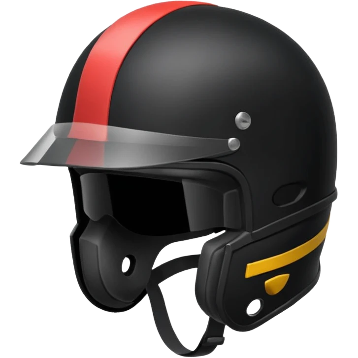 Rider helmet black matte at the back theres ribbon attached for female rider it is a full face only do not include the lady emoji