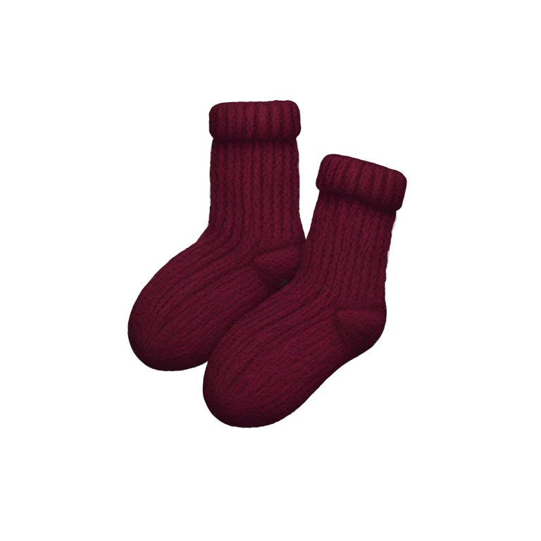 Wool knit socks emoji