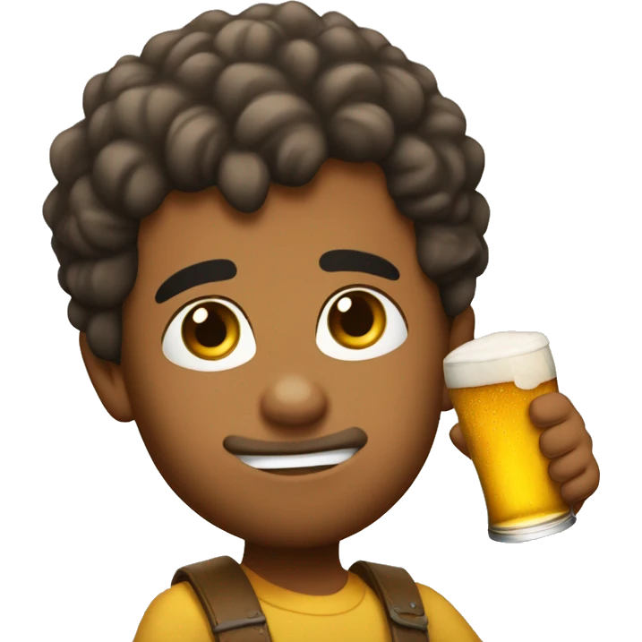 bebe tomando cerveza emoji