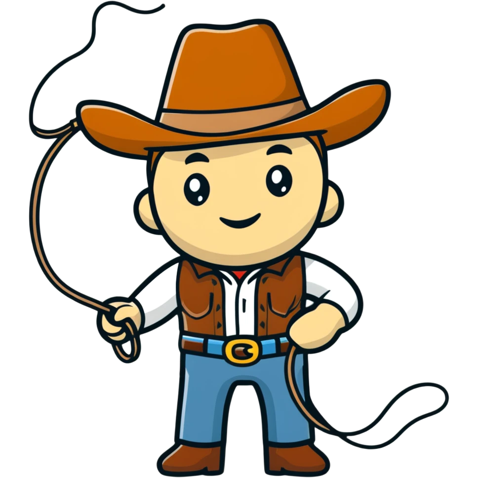 Me as a foam cowboy emoji