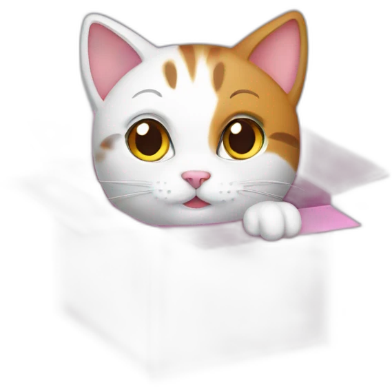cat in gift box emoji