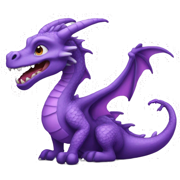 purple dragon a question emoji