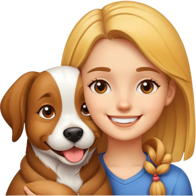 Love and dog emoji