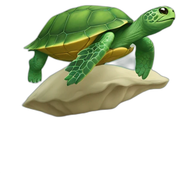 Chat sur tortue emoji