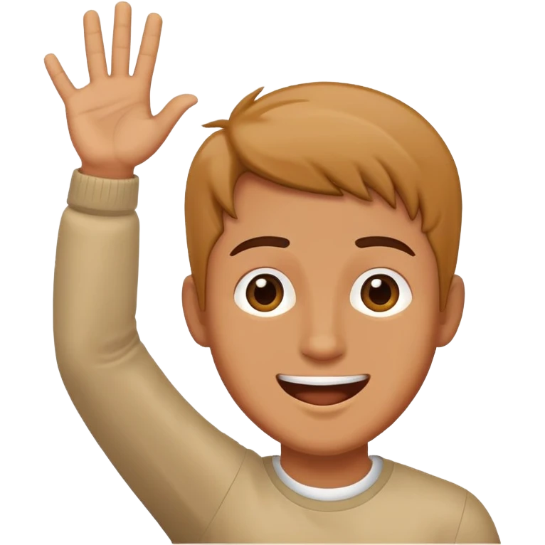 A person who raises his hand in joy emoji