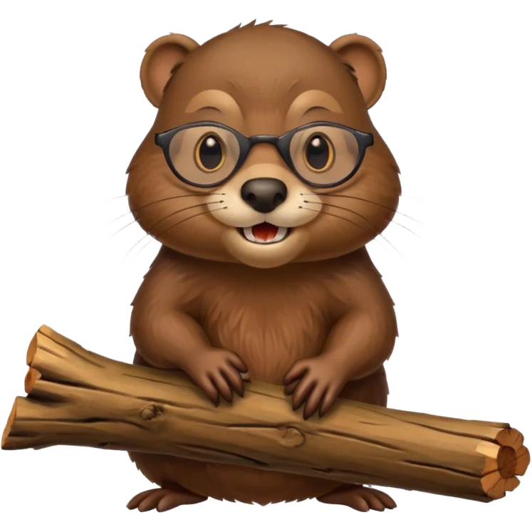 spectacled beaver emoji