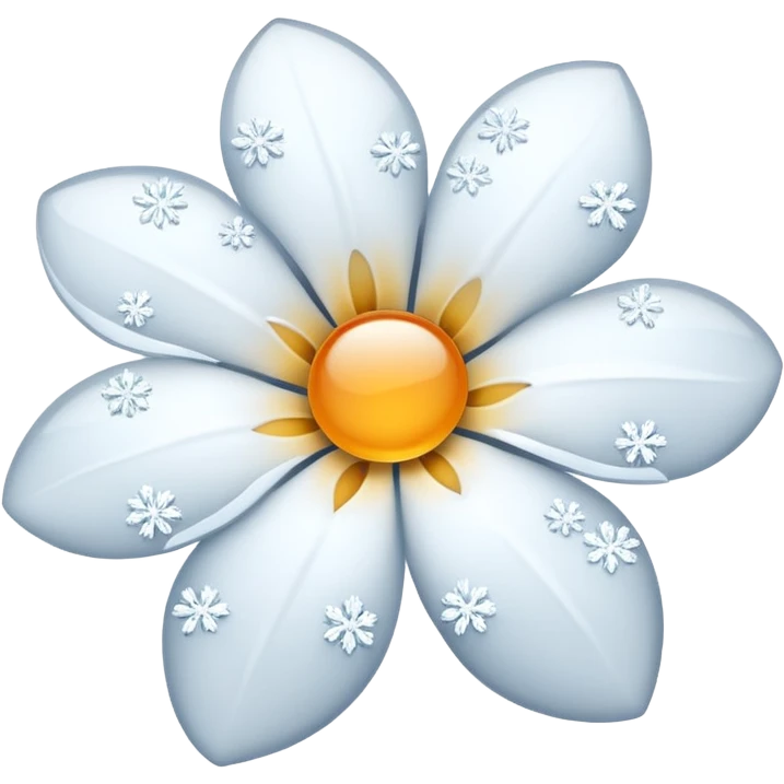 snowy flower emoji