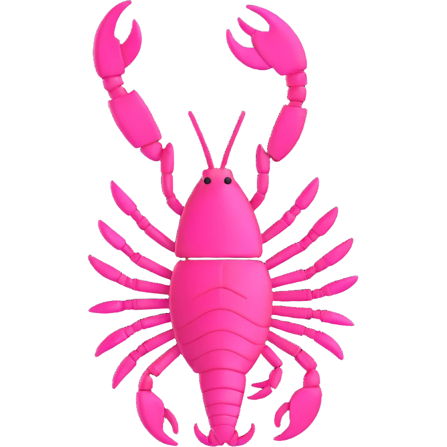 pink scorpion emoji