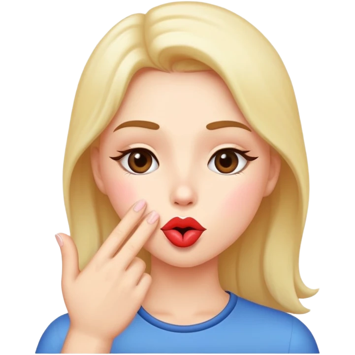 Blowing a kiss (standard emoji) emoji