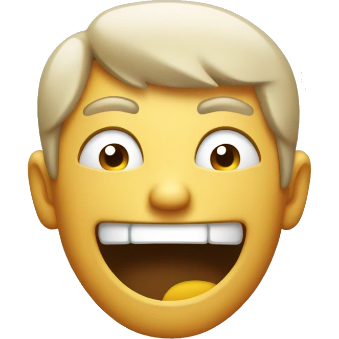 annoyed but laughing face emoji