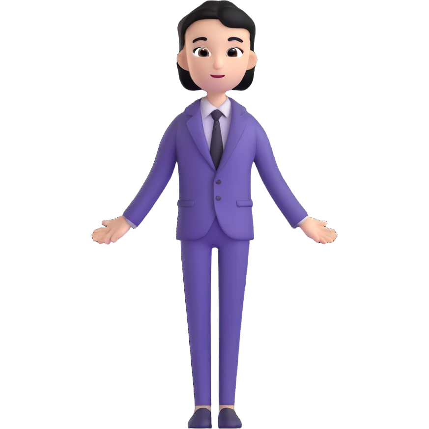 whimsical character with elegant simple outfit and mysterious aura emoji