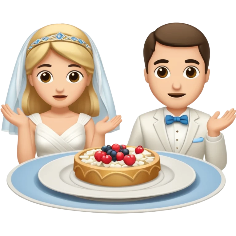 greek wedding breaking plates emoji