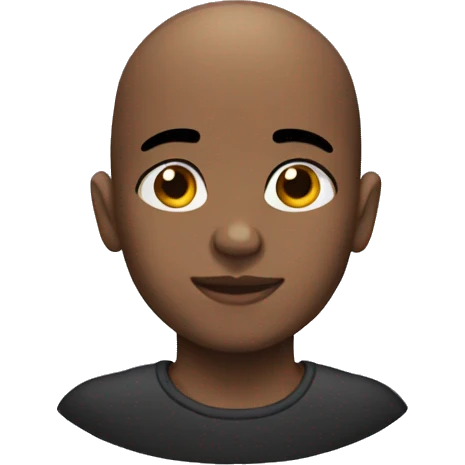 black kid bald emoji