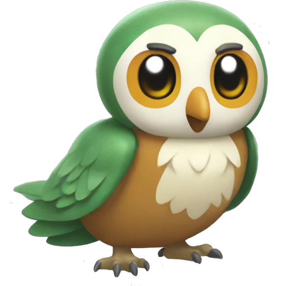 Rowlet the pokemon emoji