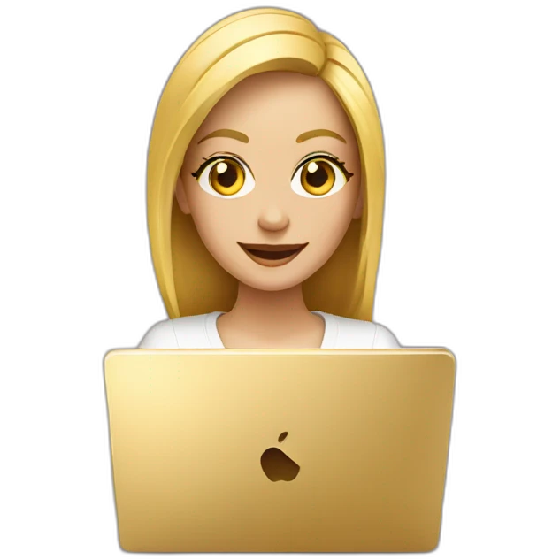fanny gold laptop emoji