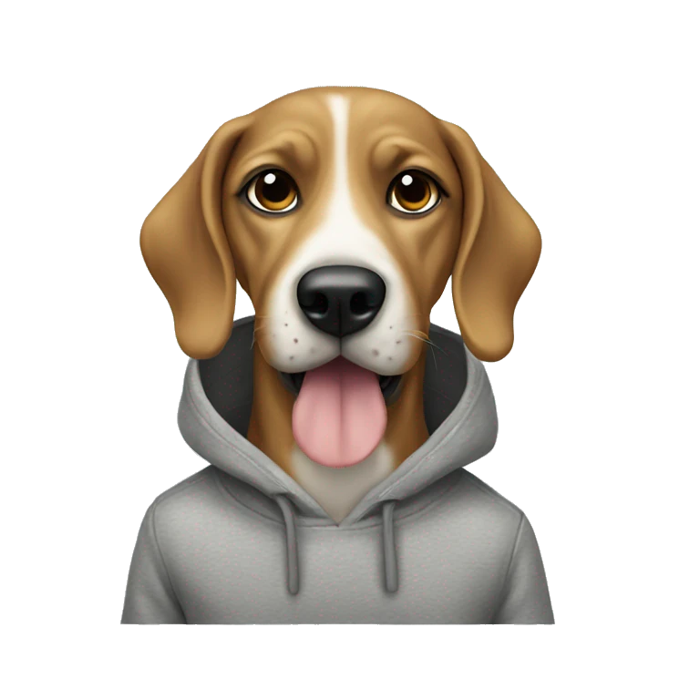 Dog with sweatshirt  emoji