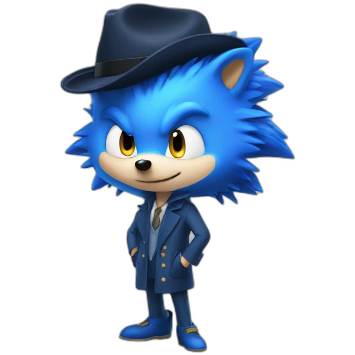 detective blue hedgehog emoji