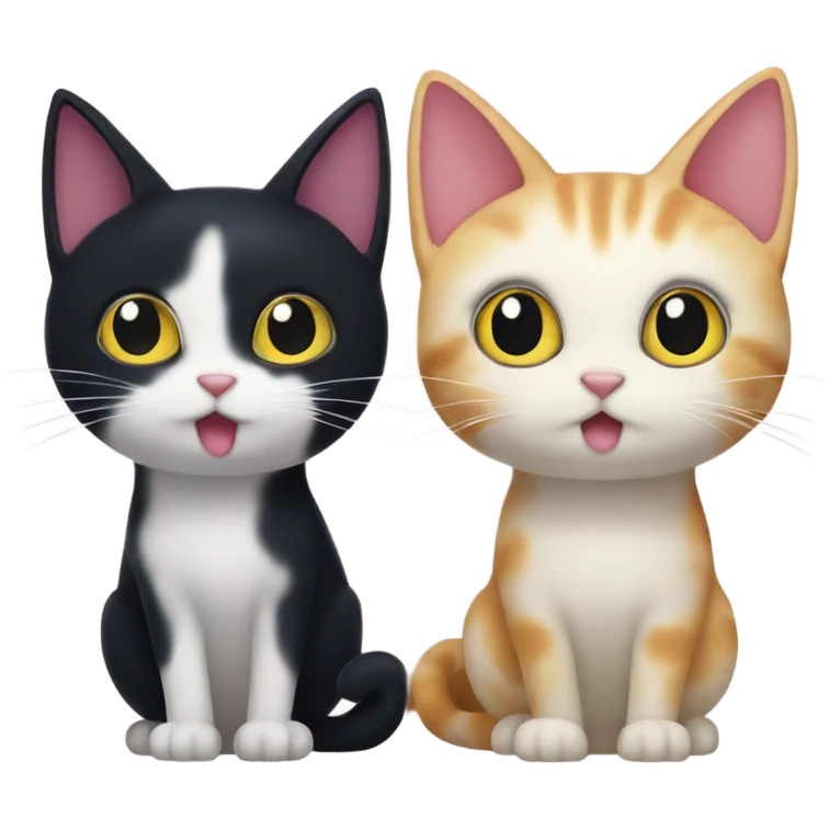 jiji and lily cats from kiki delivery service  emoji