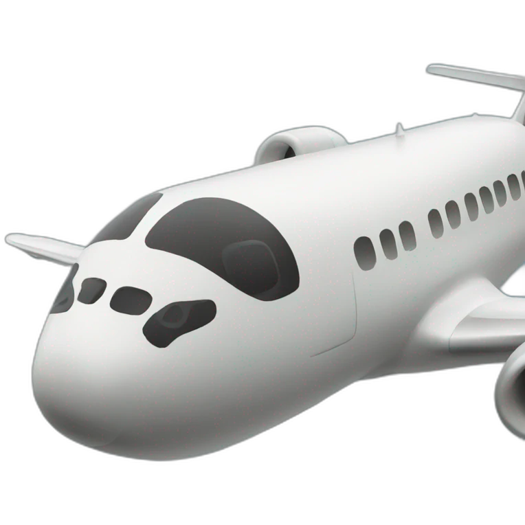 Deux vaches sur un avion emoji