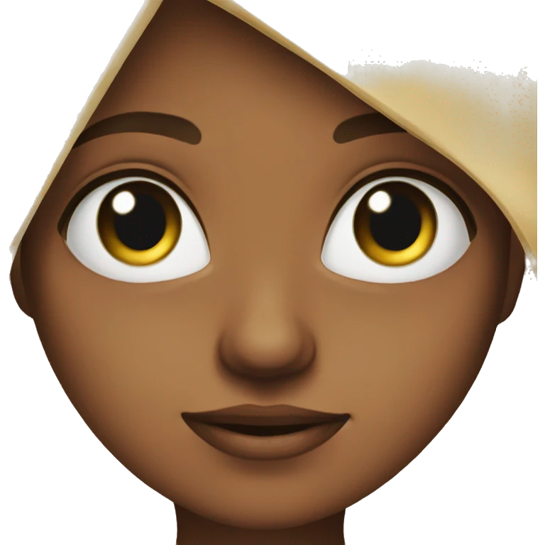 Girl cute rolling eyes emoji