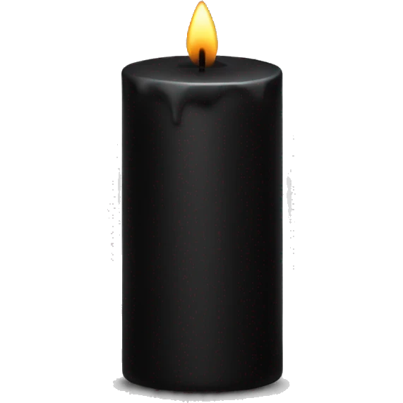 Black candle emoji