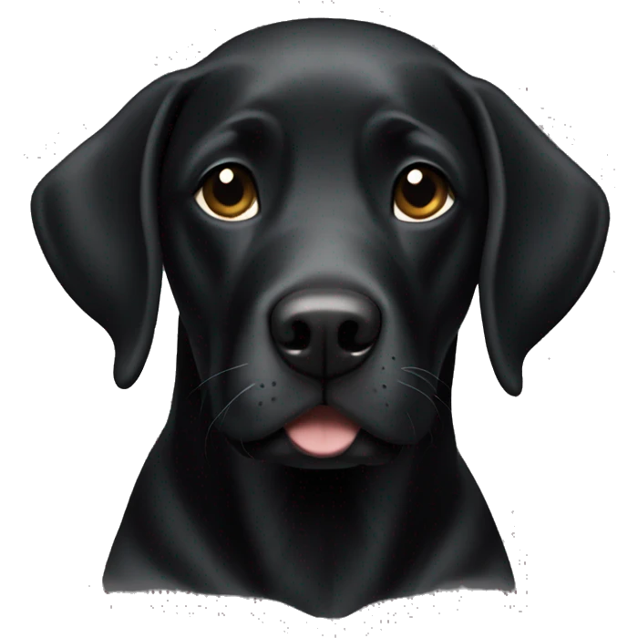 Black lab emoji
