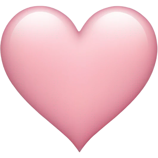 Light pink heart emoji